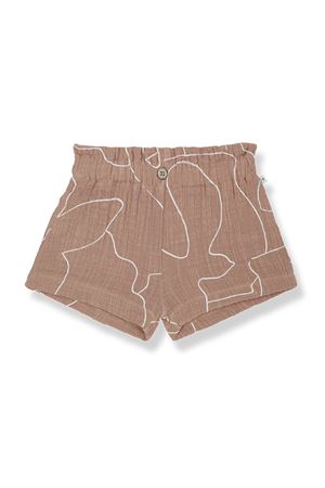 Brown cotton Graziella shorts 1+IN THE FAMILY KIDS | GRAZIELLASIENNA